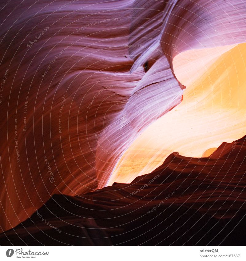 Tektonik. ästhetisch USA Amerika Schlucht Antelope Canyon Nationalpark Erscheinung Erdscholle Stein Felsen massiv Farbenspiel faszinierend eng rot Naturwunder