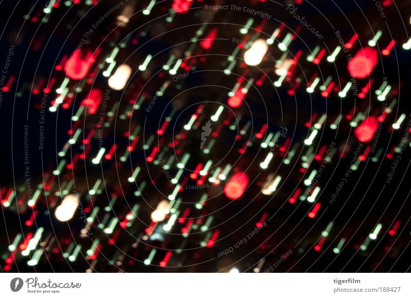 Hagel und Sturm fliegen Sternschnuppe Licht Lampe abstrakt Schießen rot Ball sprengen Kugel Unschärfe Nacht Nachthimmel aufregend Bewegung Weihnachten & Advent