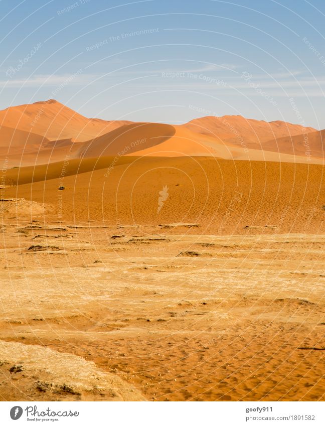 Sossusvlei (Namibia) Umwelt Natur Landschaft Urelemente Erde Sand Luft Himmel Wolken Sonnenlicht Sommer Schönes Wetter Wärme Dürre Hügel Wüste Düne Afrika