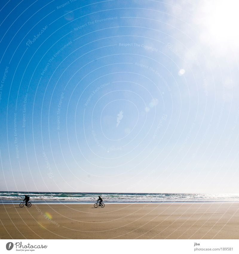 Pacific Rim Freizeit & Hobby Ferien & Urlaub & Reisen Ferne Freiheit Sommer Sportler Fahrradfahren Umwelt Natur Urelemente Sand Wolkenloser Himmel Sonne