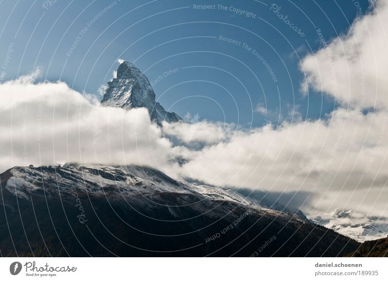 habe da auch noch ein Matterhornbild !! Ferien & Urlaub & Reisen Tourismus Ausflug Berge u. Gebirge Klima Schönes Wetter Alpen Gipfel Schneebedeckte Gipfel