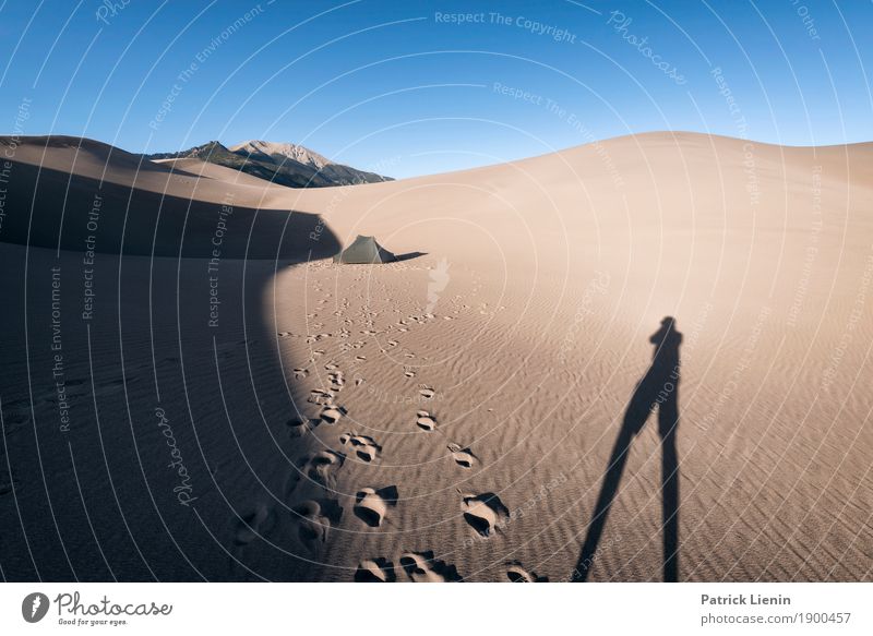 Great Sand Dunes National Park, Colorado ruhig Meditation Ferien & Urlaub & Reisen Ausflug Abenteuer Ferne Camping wandern Mensch 1 Umwelt Natur Klima
