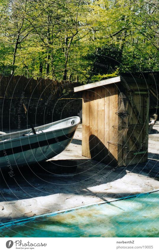 Fischerhütte Wasserfahrzeug Zoo Fischernetz