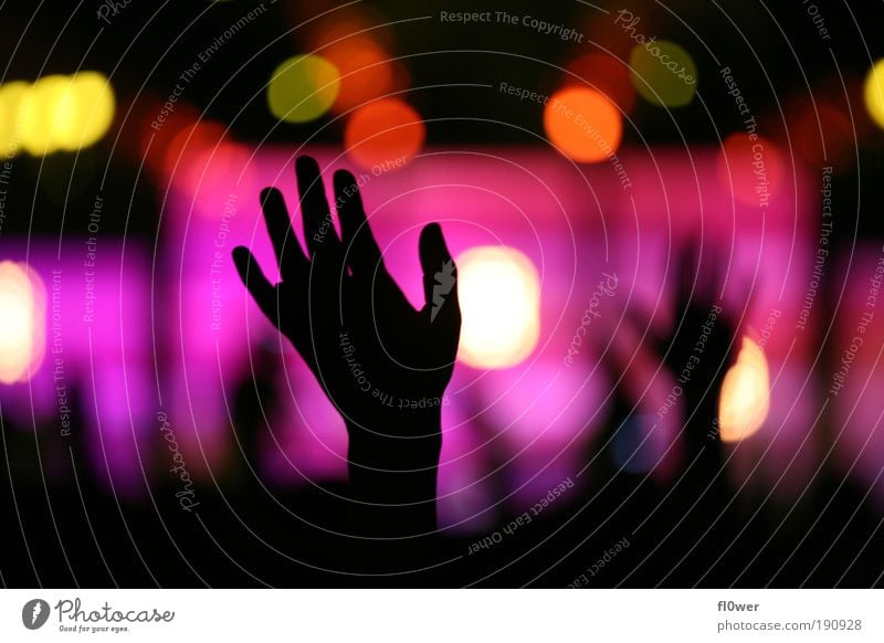 +++PUT YOUR HANDS UP IN THE AIR+++ Veranstaltung Musik Arme Hand Finger Bühne Konzert authentisch schwarz Gefühle Stimmung Gott Leuchtdiode Gemeinde Kirche