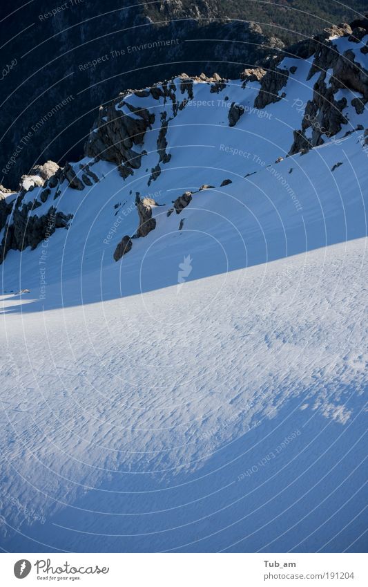 Plätscher Gletscher Skipiste Natur Landschaft Winter Felsen Berge u. Gebirge Schneebedeckte Gipfel Gelassenheit ruhig elegant Erholung Wandel & Veränderung