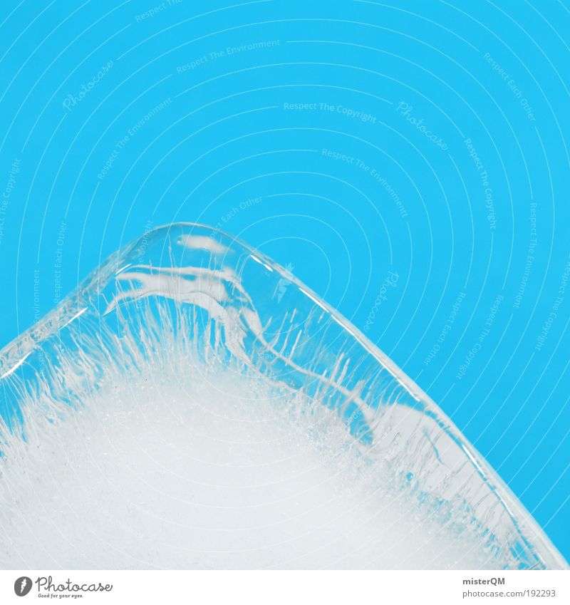 Leck mich! Urelemente Wasser ästhetisch Vergänglichkeit Eis Eisberg Eisblumen Eiskristall Eiswürfel Arktis Eisscholle blau kalt Frost Kontrast weiß Minusgrade