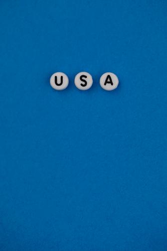#AS# U S und A Kunst ästhetisch USA Stars and Stripes US-Armee Amerika blau Wahlen Wahlkampf Buchstaben Trump Tower Farbfoto mehrfarbig Innenaufnahme