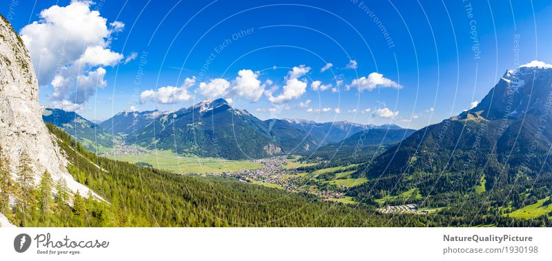 panoramic - ehrwald - tyrol - austria Leben Wohlgefühl Zufriedenheit Sinnesorgane Erholung Meditation Sommer Sommerurlaub Berge u. Gebirge wandern Klettern
