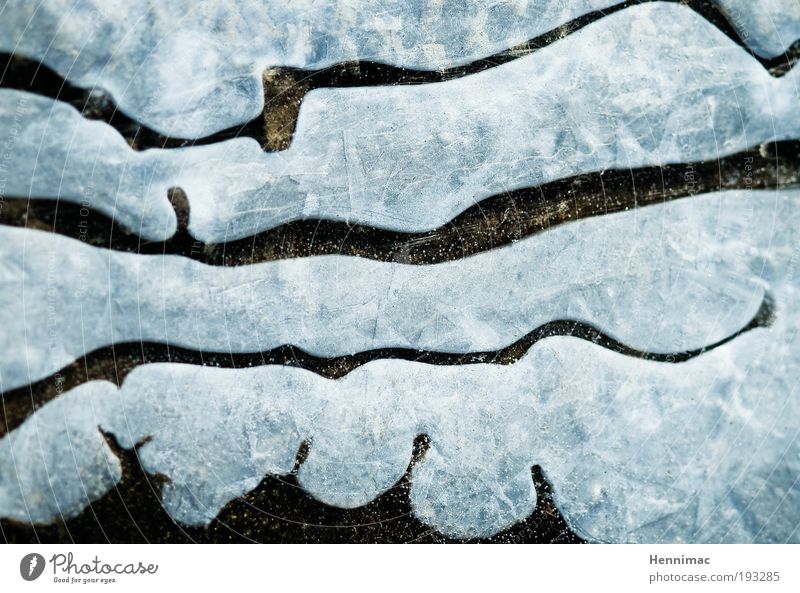 Design auf meiner Wellenlänge. Winter Kunst Kunstwerk Natur Wasser Eis Frost Gletscher Bucht Fjord Insel Linie ästhetisch außergewöhnlich weich blau braun