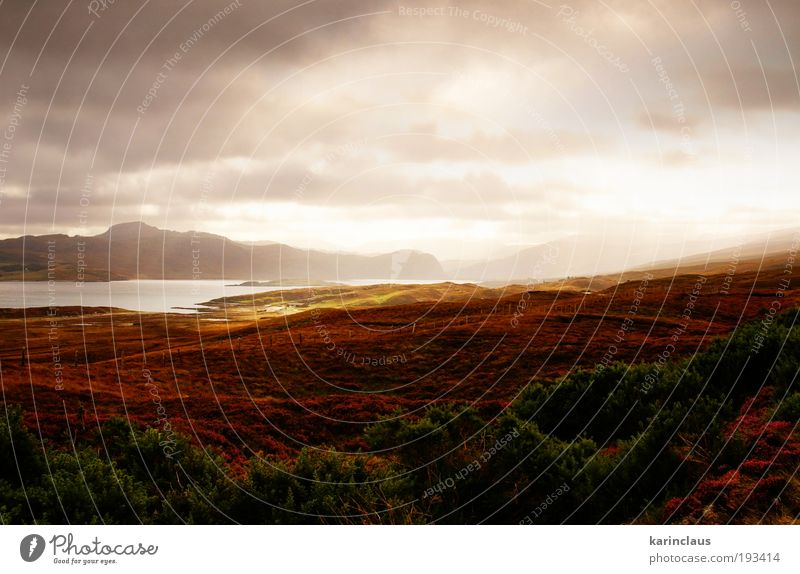 magisches Schottland Ferien & Urlaub & Reisen Tourismus Umwelt Natur Landschaft Urelemente Wasser Wolken Sonnenaufgang Sonnenuntergang Herbst schlechtes Wetter