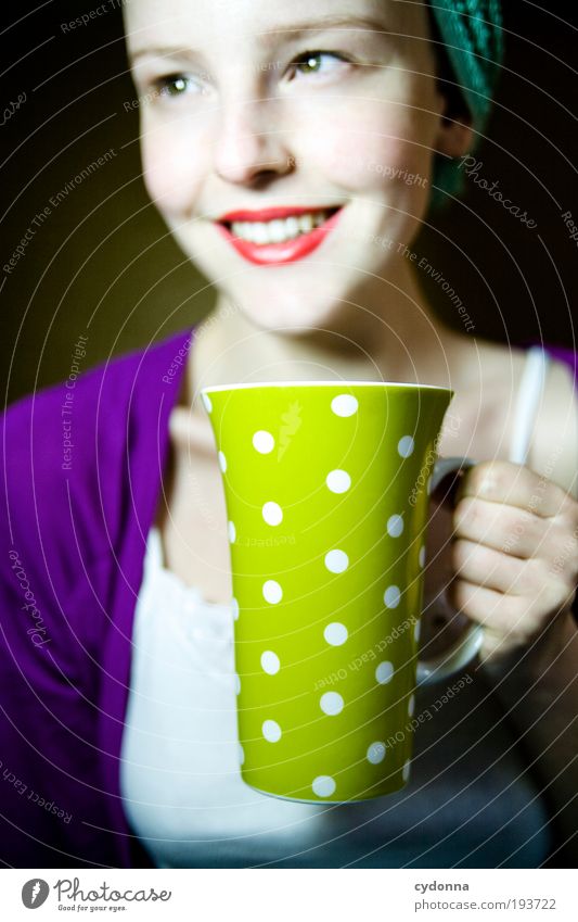 Gute-Laune-Tee Heißgetränk Kaffee Tasse Lifestyle Stil Design Freude schön Gesundheit Wellness Leben Wohlgefühl Zufriedenheit Freizeit & Hobby Häusliches Leben