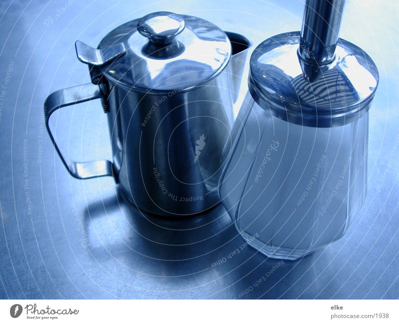 zucker und milch? Ergänzung schwarz weiß Ernährung Gefäße milchkännchen zuckerdose... Flüssigkeit Kaffee