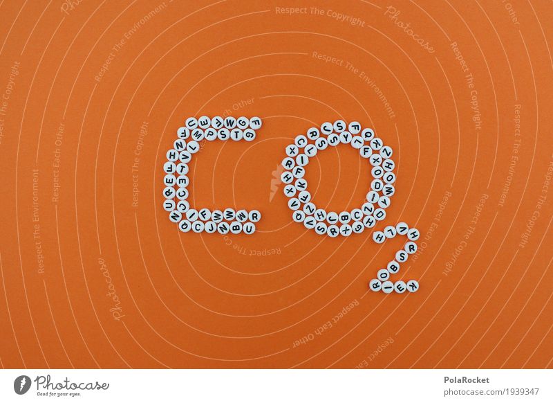 #AS# CO2 Kunst Kunstwerk ästhetisch Kohlendioxid CO2-Ausstoß Klima Klimawandel Klimaschutz Klimagipfel Buchstaben Mosaik Kreativität Design orange nachhaltig