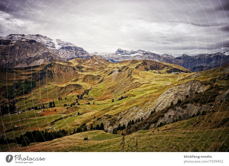 Bergwelt Wandern Ausflug Ferne Freiheit Herbst Umwelt Natur Landschaft Wolken Horizont Wetter Felsen Alpen Berge u. Gebirge Laveygrat Adelboden