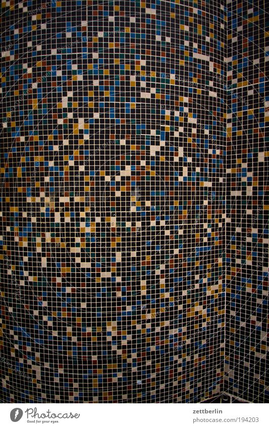 170000 Architektur Mosaik Raster Hintergrundbild Wölbung Säule eckig kästchen Fuge Isolierung (Material) Oberfläche kariert