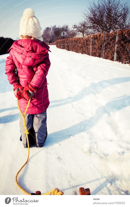 Schneestopper Freude Freizeit & Hobby Spielen Kinderspiel Winter Winterurlaub wandern Seil Mensch Mädchen Rücken Beine 1 3-8 Jahre Kindheit Wege & Pfade