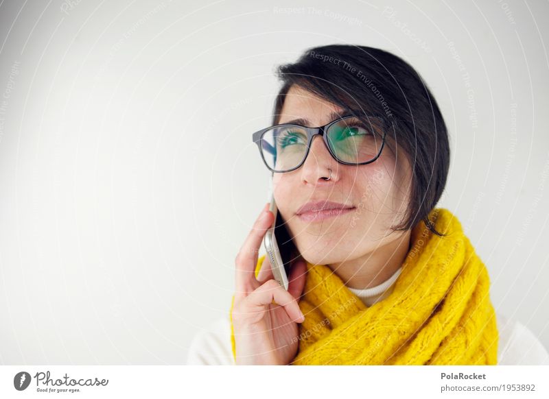 #A# Thinking 1 Mensch Kommunizieren kompetent Callcenter Telefongespräch Frau Denken sprechen Kommunikationsmittel Termin & Datum Karriere Beruf Kontakt