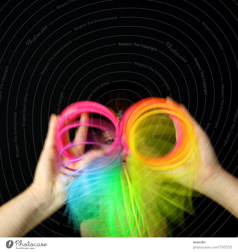 Brillenschlange Freizeit & Hobby Spielen Mensch Frau Erwachsene Kopf 1 Kunst Bewegung mehrfarbig Spirale Spielzeug Politische Bewegungen Bewegungsunschärfe Auge