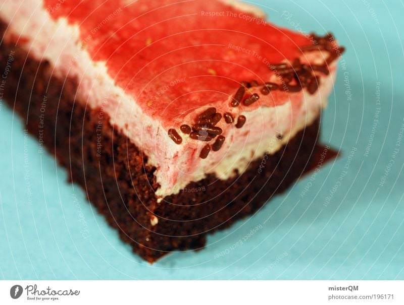 Süße Sünde. Kunst ästhetisch Ernährung Foodfotografie Kuchen lecker ungesund Kalorie Streusel Kaffeetrinken Backwaren Zucker genießen Schokolade
