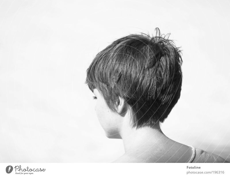 Fränzi Mensch feminin Junge Frau Jugendliche Erwachsene Leben Haut Kopf Haare & Frisuren Gesicht Ohr Rücken 1 außergewöhnlich hell schön Wärme schwarz weiß