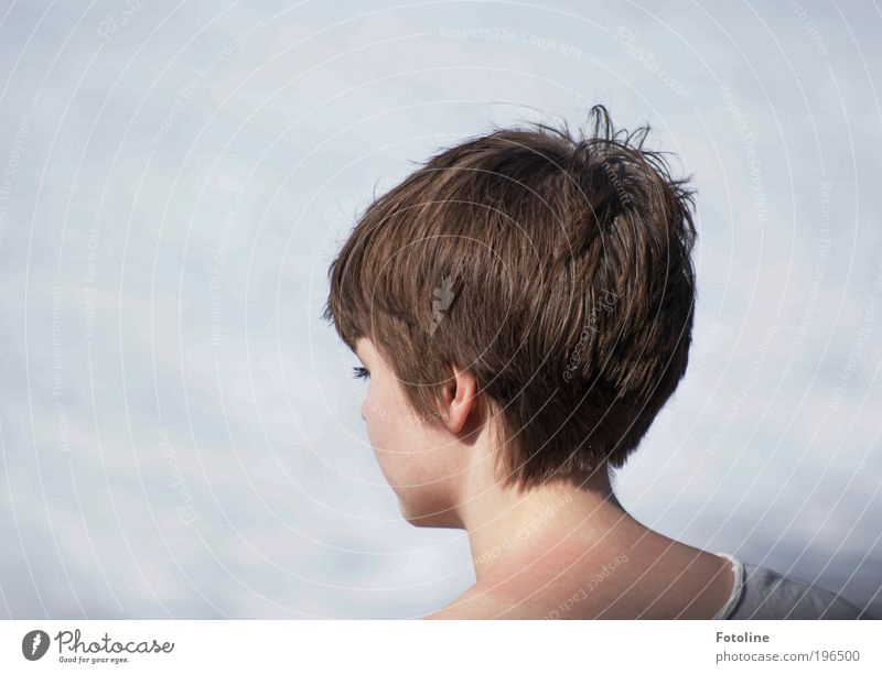 Fränzi II (in Farbe) Mensch feminin Junge Frau Jugendliche Erwachsene Haut Kopf Haare & Frisuren Gesicht Ohr Rücken Umwelt Natur Sonne Sonnenlicht Sommer Klima