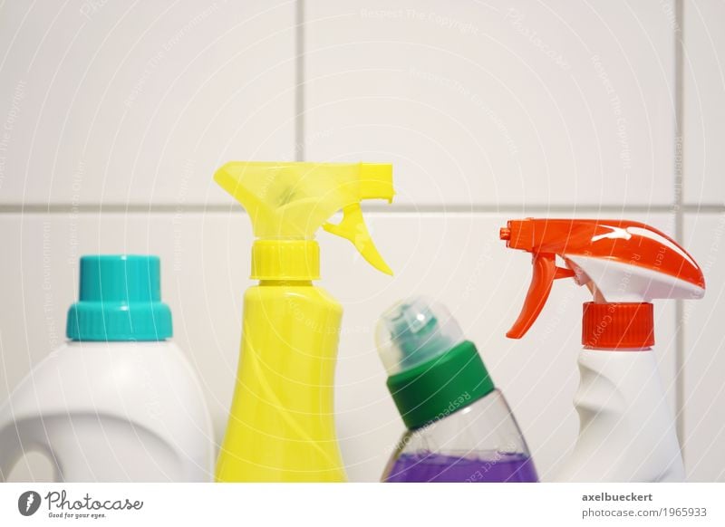 Reinigungsmittel Häusliches Leben Bad Sauberkeit Fliesen u. Kacheln Flasche Flaschenhals Haushaltsführung Reinigen mehrfarbig Sprühflasche Haushaltschemikalien