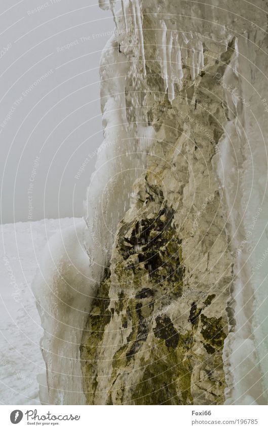 Kreide in Eis Freizeit & Hobby Meer Insel Winter Umwelt Natur Sand Wasser Klima Frost Schnee Küste Ostsee authentisch fantastisch gigantisch natürlich braun