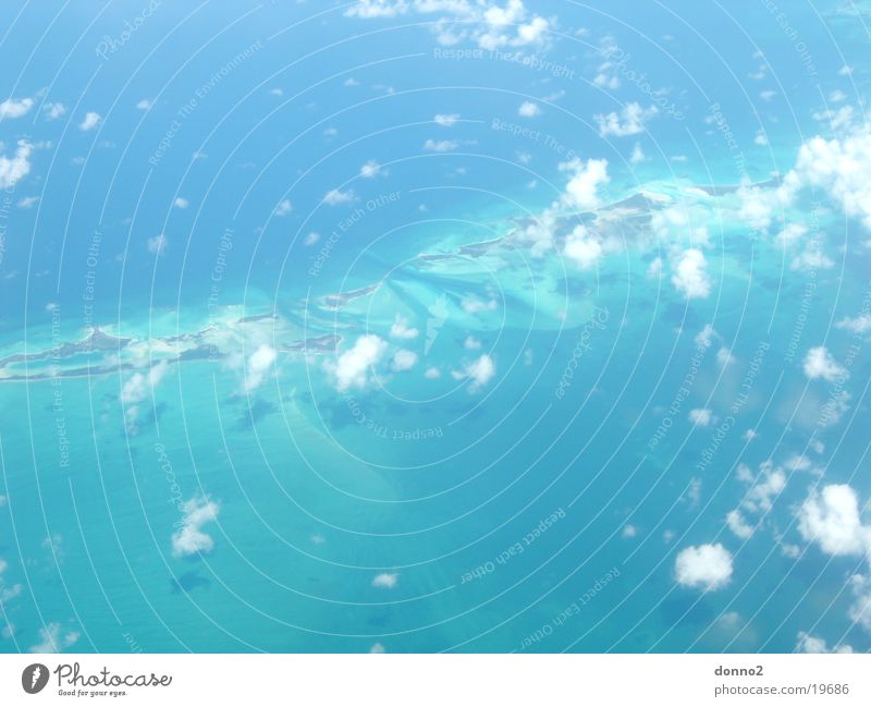 Cuba Flug Bahamas Kuba Wolken Flugzeug