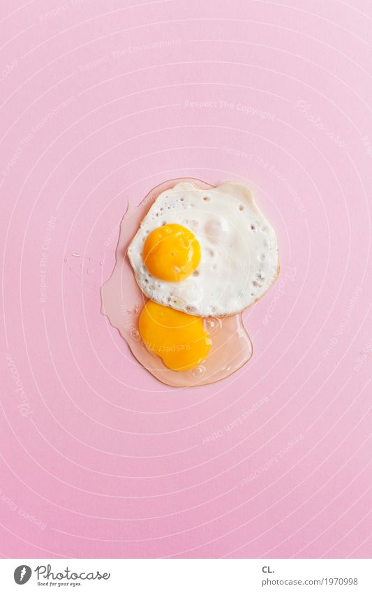 making of Lebensmittel Ei Spiegelei Ernährung Frühstück Ostern ästhetisch außergewöhnlich rund gelb rosa verschwenden Design einzigartig Farbe Misserfolg