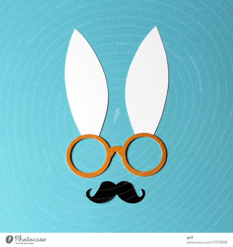 Professor Hase Freizeit & Hobby Basteln Ostern Brille Oberlippenbart Tiergesicht Hase & Kaninchen Ohr Papier Dekoration & Verzierung außergewöhnlich einzigartig
