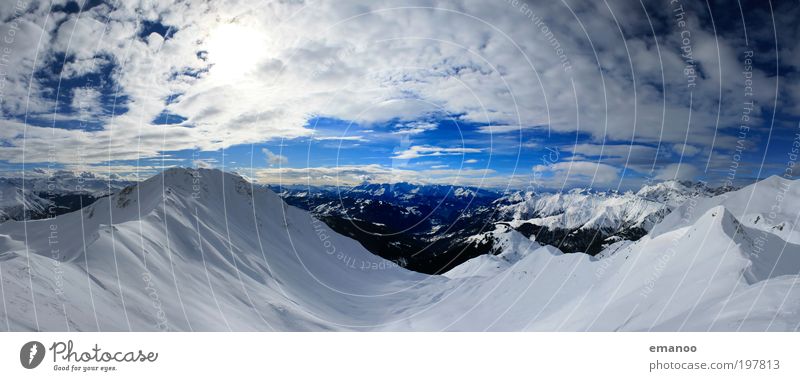 graubünden Ferien & Urlaub & Reisen Tourismus Ausflug Freiheit Winter Schnee Winterurlaub Berge u. Gebirge Klettern Bergsteigen Landschaft Himmel Wolken Klima