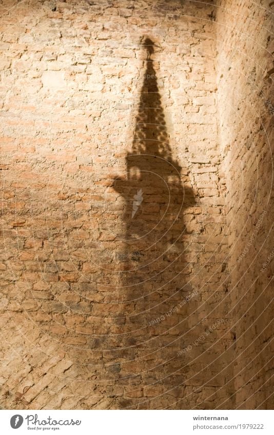 Turm des Schattens Dom von Siena Backstein nachhaltig entdecken Ferien & Urlaub & Reisen Farbfoto Innenaufnahme Menschenleer Kontrast Silhouette