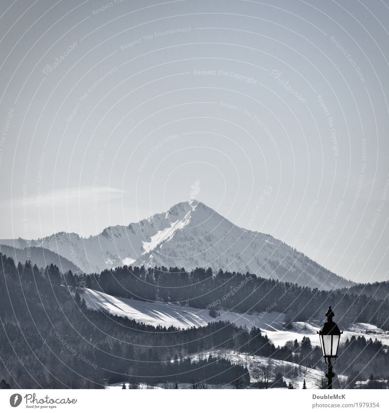 Alpenblick am Tegernsee Ferien & Urlaub & Reisen Winter Schnee Winterurlaub Berge u. Gebirge Klettern Bergsteigen wandern Natur Landschaft Himmel