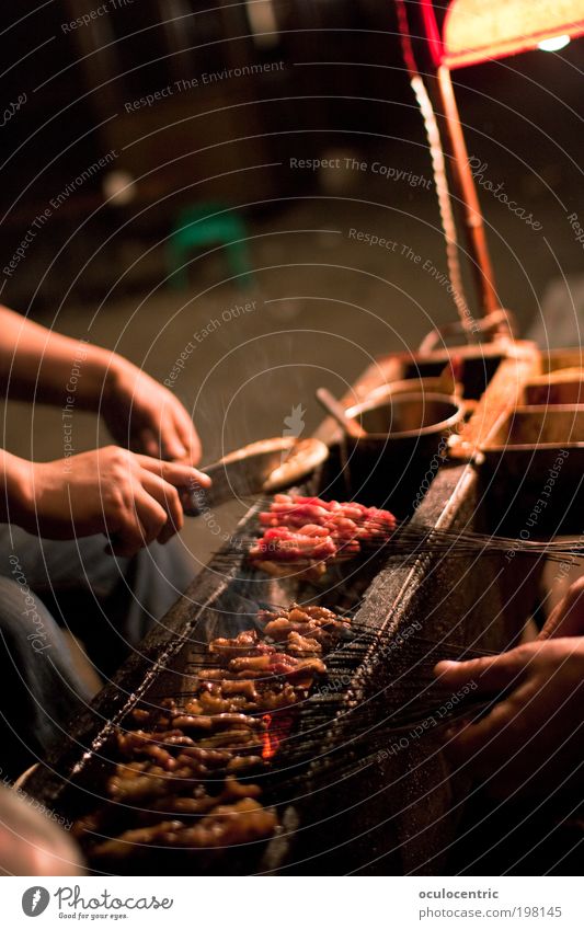 Kao Rou Fleisch Kräuter & Gewürze Öl Rindfleisch China Asien Xi'an spieß Ernährung Abendessen Fingerfood Asiatische Küche Grillen Grillsaison