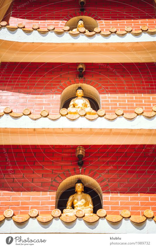 Tempel in Hong Kong Gesicht harmonisch Tourismus Kunst Kultur Natur Himmel Gebäude Architektur Denkmal alt historisch lustig rot Weisheit Frieden
