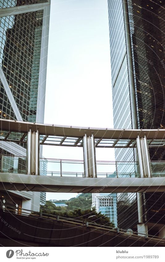 Hongkong ist eine internationale Metropole. Leben Ferien & Urlaub & Reisen Tourismus Ausflug Haus Spiegel Büro Landschaft Gebäude Architektur Fassade Straße