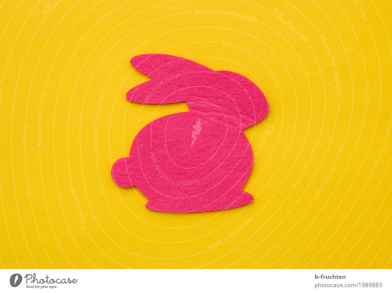 Häschen Feste & Feiern Ostern Papier trendy lustig feminin gelb rosa Freude Frieden osterhase Filz Stoff Dekoration & Verzierung Frühling Religion & Glaube