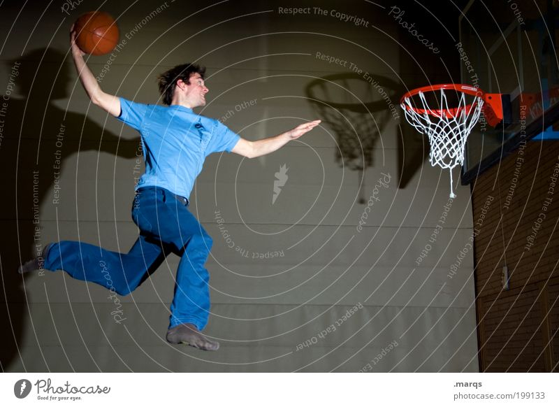 Slam Leben Freizeit & Hobby Sport Fitness Sport-Training Ballsport Sportler Basketball Basketballkorb Sportstätten maskulin Jugendliche 18-30 Jahre Erwachsene