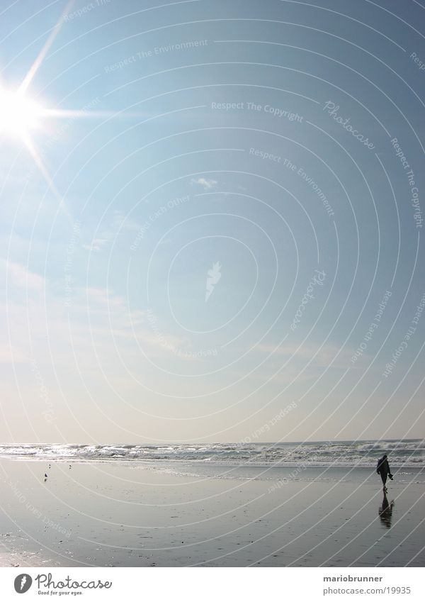 san_francisco_beach_02 Strand Meer Wellen Pazifik Einsamkeit Spaziergang San Francisco Sonne Sand Westküste USA Brandung Sonnenlicht Sonnenstrahlen Gegenlicht