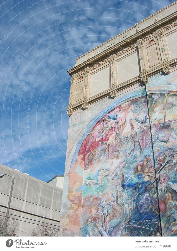 art_wall Mauer Gemälde Kunst San Francisco Wand Architektur Himmel Dekoration & Verzierung streichen Grafitti USA