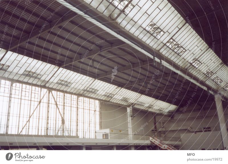 Messehalle / Dachkonstrukt Konstruktion Verstrebung Architektur Industriefotografie