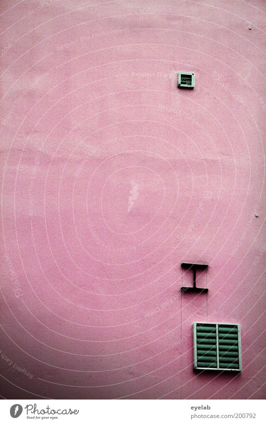 The Pink Wand-da Haus Gebäude Mauer Fassade exotisch Fröhlichkeit trendy Kitsch trashig trist rosa ästhetisch bizarr Leichtigkeit skurril Belüftung Klimaanlage
