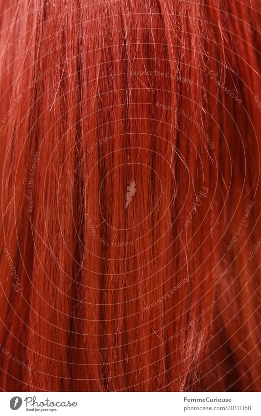 Haarstruktur (02) rothaarig langhaarig Locken schön Haare & Frisuren Haare schneiden Farbe Färbung henna-rot feurig glatte Haare Haarstrukturen
