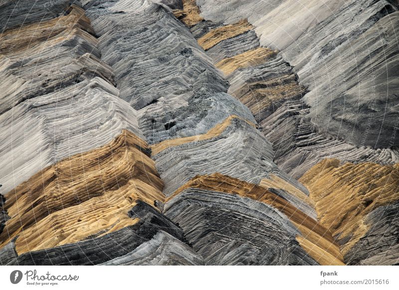 Umgelagerte Sedimente Umwelt Erde Sand braun gelb grau Umweltverschmutzung Farbfoto Außenaufnahme Menschenleer Tag