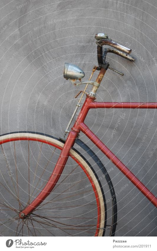Drahtesel Klimawandel Verkehrsmittel Fahrrad Stahl Rost stehen alt ästhetisch historisch rot sparsam umweltfreundlich Farbfoto Außenaufnahme Detailaufnahme