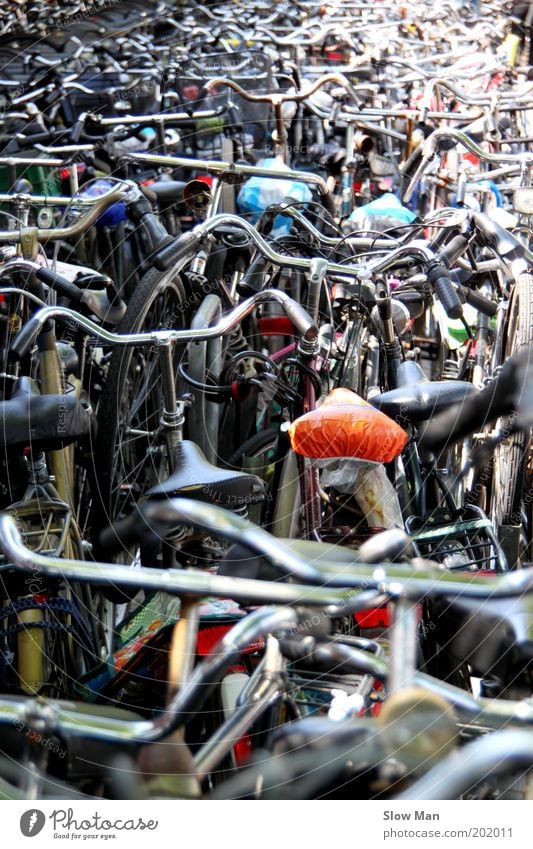 Zugeparkt..? Freizeit & Hobby Ausflug Sommerurlaub Fahrrad Originalität verrückt Sicherheit Verzweiflung Amsterdam Sattel Parkhaus Lenker Verkehrsstau Schloss