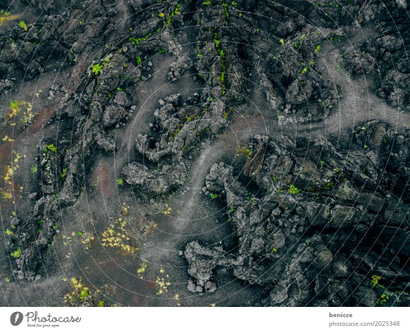 Vulkan Asche Luftaufnahme Vogelperspektive Drohne schwarz Erde Lava Wege & Pfade Asien Natur Landschaft Menschenleer Unbewohnt Indonesien Hintergrundbild