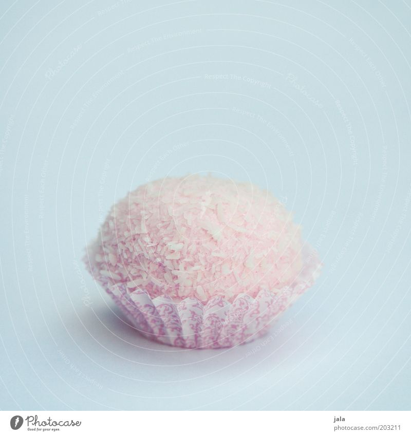 leckerli Kuchen Dessert Süßwaren Ernährung Fingerfood süß blau rosa Muffin Farbfoto Innenaufnahme Menschenleer Textfreiraum oben Hintergrund neutral Tag