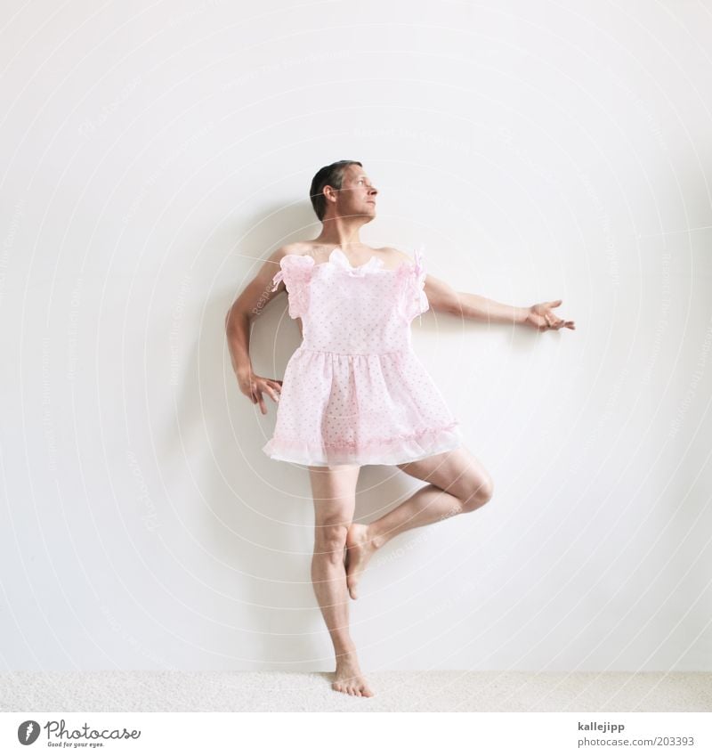 tänzchen Tanzen Mensch maskulin Mann Erwachsene Körper 1 30-45 Jahre Kunst Tänzer Balletttänzer Mode Bekleidung verrückt elegant Perspektive Farbfoto