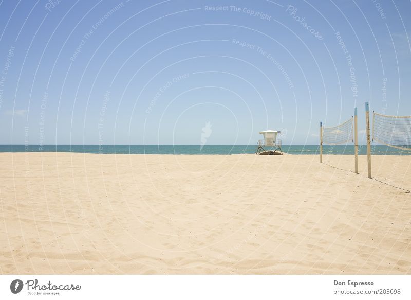 Life Is A Beach Freizeit & Hobby Ferien & Urlaub & Reisen Sommer Sommerurlaub Strand Meer Insel Sand Küste Erholung ästhetisch ruhig Volleyballnetz Kalifornien